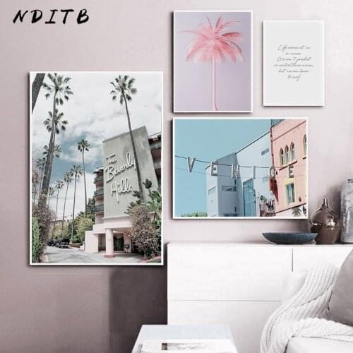 Los Angele Architecture Cityscape Canvas Painting Landscape Wall Art Poster and Print Creative Picture Modern Home Decoration