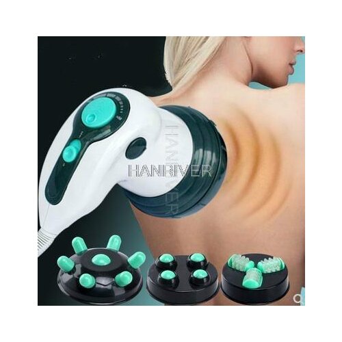 Powerful electric massager stick neck, waist, shoulder, multi-functional hand - held kneading and kneading the leg and body beat