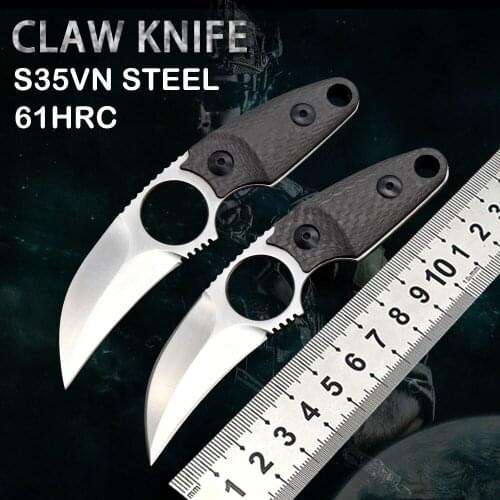 Claw knife personality creative claw neck knife CS GO anti-terrorist elite Karam neck knife with sheath live-action game camping