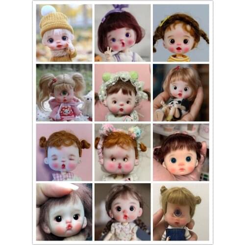 OB11 Clay head Handmade customization dolls Mini cute doll