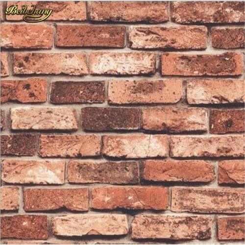 Beibehang papel de parede for walls 3d Vintage 3D brick wallpaper roll natural mural stone brick effect home background decor