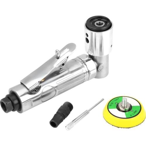 90 Degree Air Polisher Orbital Sander Eccentric Polishing Machine Pneumatic Grinding Sander Tool 15000 rpm