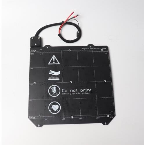 Prusa i3 MK3/MK3S 3d printer MK52 heated bed 24V assembled, N35UH magnets, power cable, thermistor, textile sleeve