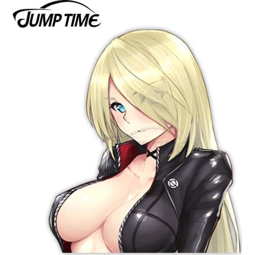Jump Time Closers Irina Petrovona 12 Sexy Big Head Anime Girl Vinyl Decal Waifu Peeker Car Stickers