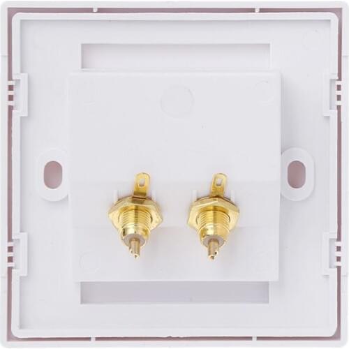 RCA Wall Socket Audio Panel Speaker Junction Box Lotus Power Outlet