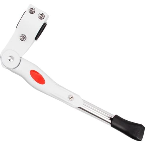 Adjustable Side Stand Alloy Side Kickstand For MTB Bike Bicycle - White
