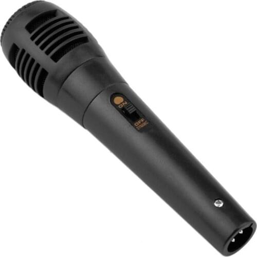 6.35mm Stage Wired Microphone Karaoke Handheld Uni-directional Megaphone Universal Performance Public Transmitter Recording Mic