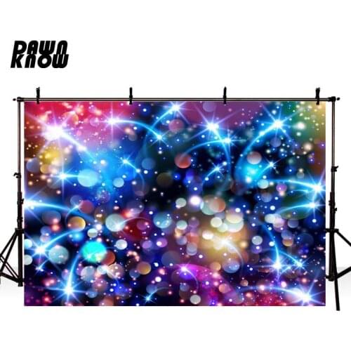 DAWNKNOW Sparkle Outer Space Photography Background Wedding Photocall Shimmer Photographic Backdrop Children Photo Studio GY038