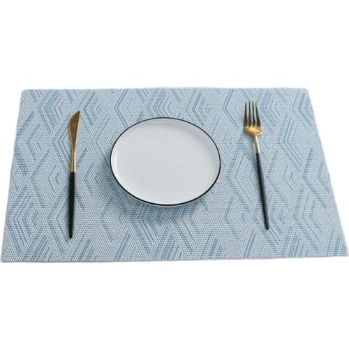 Heat Resistant PVC Placemat Stain Resistant Dining Disc Bowl Pad Non Slip Coaster For Dining Table Kitchen Decoration