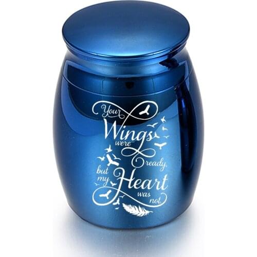 5 Colors Available Cremation Urns, Ashes Keepsake, Pets /Human Memorial Mini Jar Commemorate Jewelry The Departed Loved Ones