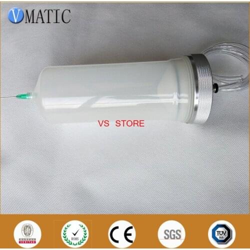 High Quality Thickening Explosion Proof Luer Lock Syringe Tips Fountains 500cc 500ml Dispensing Syringe With Cones+Piston