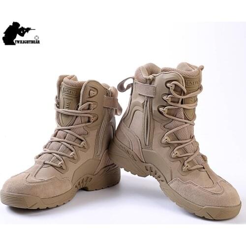 High Quality Military Tactical Boots Mens Desert Combat Boots Comfortable Breathable Men Outdoor Climbing Boot BF042