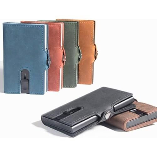 100% Ultra-thin Compact Small Genuine Leather Wallet Handmade Mini Card Holder Slim Coin Purse