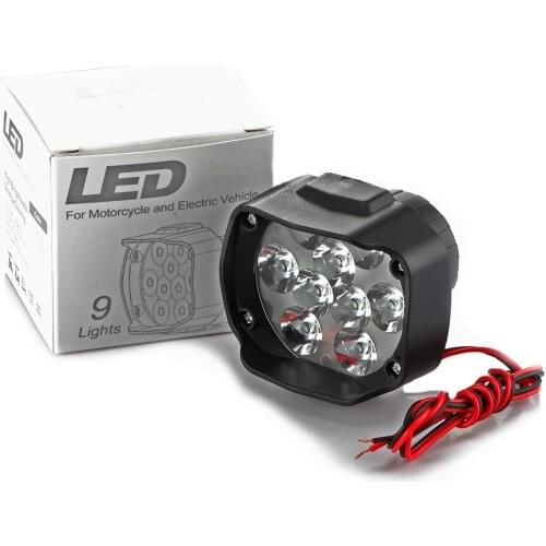 2pcs/lot 15w LED Motorcycle Spotlight Headlights 12V Motorbike Driving Headlamps Spot Work Lamp