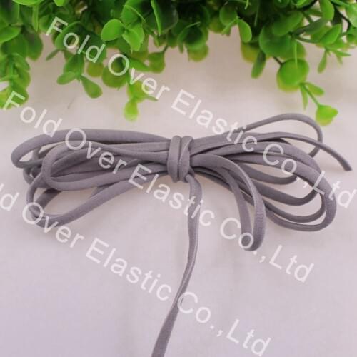 5mm #92105 Grey Color Elastic Nylon Thread String Rope For DIY Jewelry Bracelet Making, 100yards/lot