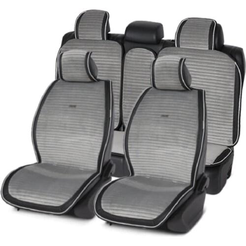 Car accessories interior woman luxury plush car seat cushion Plush Suede long Striped Car interiors Leather For mazda cx5 vw