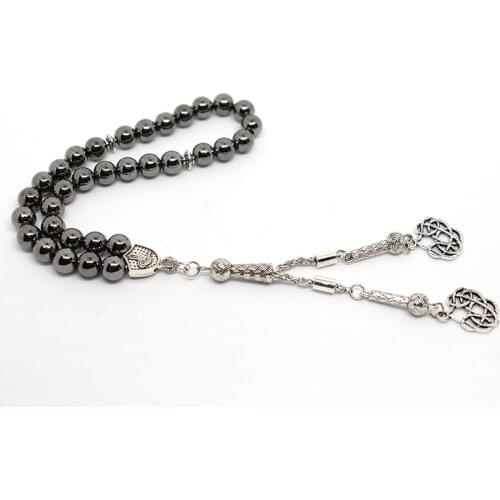 8MM black 33 grains hanging alloy pendant Middle Eastern Islam Muslim prayer beads,new products recommended by foreign trade