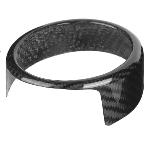 Black Carbon Fiber Rear Ring Frame Cover Trim Fits for Alfa Romeo Giulia 2017-2020 Car Accessories Car Decal Styling