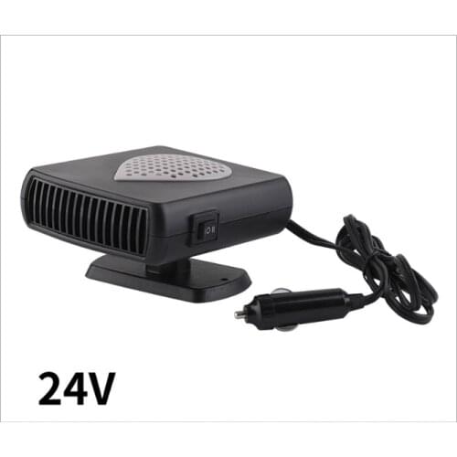 DC 24V 150W Car Cigarette Lighter Car Fan Heater Defroster Demister Purified Version for Camper RV Motorhome Trailer Trucks Boat