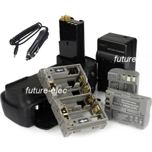 Vertical Power Shutter Battery Handle Hand Grip Pack Holder For Nikon D200 SLR DSLR Camera as MB-D200 +2 x EN-EL3e + Car Charger