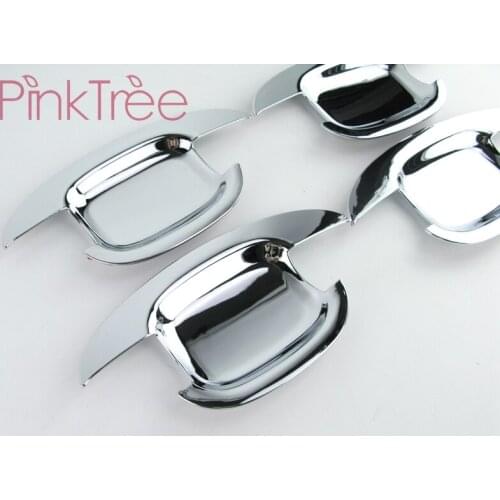 For Audi Q5 2009 2010 2011 2012 2013 2014 2015 2016 Chrome Door Handle Bowl Insert Trim 4 PCS Car SUV Styling Accessories