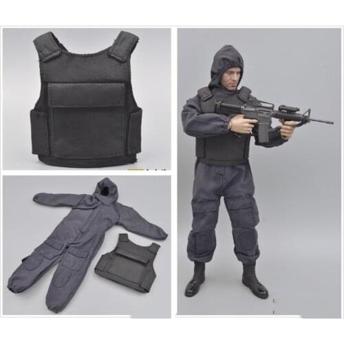 1/6 U.S Army SWAT SDU Special Forces Jumpsuit Bullet-proof Vest Model for 12''Figure Body Accessories DIY