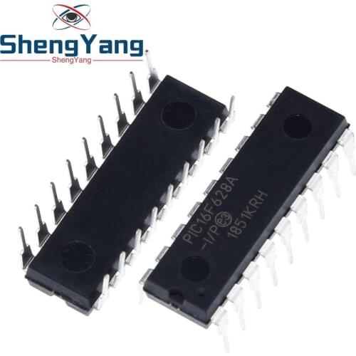ShengYang 1PCS PIC16F628A-I/P DIP-18 PIC16F628A PIC16F628 16F628 Flash-Based, 8-Bit CMOS Microcontrollers