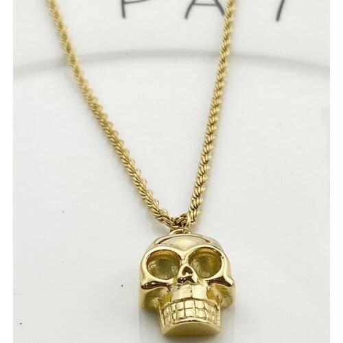All saints day skull 2020 fashion new goddess luxury women gold neckles luxe jewelry stainless steel