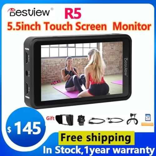 Bestview R5 4K Monitor 5.5 Cal na aparacie DSLR ekran dotykowy 3D LUT 1920x1080 wideo HDMI