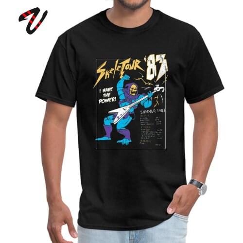 Skeletor Marseille Fabric Men Maverick Sleeve Tops Shirts Europe Father Day Top T-shirts Printing Tee-Shirts Family Crew Neck