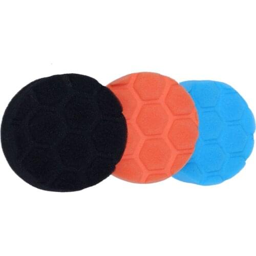 3x Hex-Logic Buff Buffering Polishing Pad kit For Auto Car Polisher 3 inch