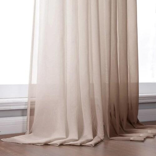 Solid White Thick Curtains For Living Room Modern Sheer Curtain Fabric Bedroom Voile Decorative Window Treatments Custom Blinds