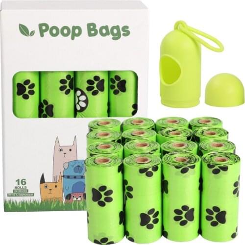 Thick Strong Dog Waste Bags with Dispenser Dog Poop Bag Biodegradable Leak Proof Clean Pooper Bags for Outdoor Puppy Walking