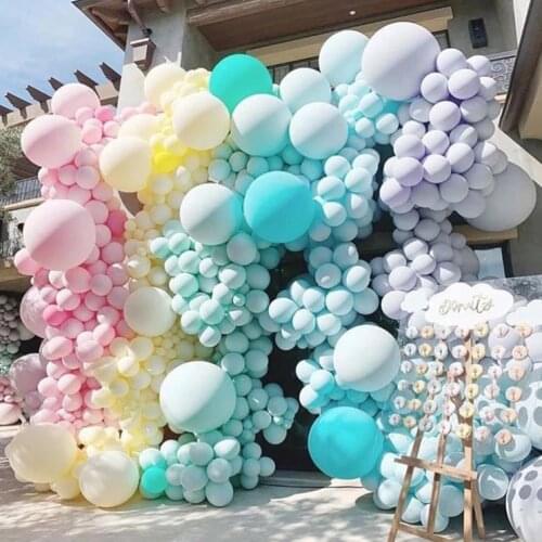 10/20/30Pcs 5inch Balloons Macaron Purple Pastel Pink Tiffany Blue Latex Balloon Baby Shower Ballons for Party Decor Kids Globos