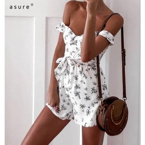 Sports Tight Combinations Traf Rompers Womens Jumpsuit Summer Pants Dungarees Ladies Bib Overalls Shorts Streetwear 21241