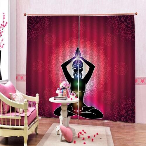 Funky Black Girl Dancing African American beauty Curtain Digital Print For Living room Bedroom Blackout Window Drapes Sets