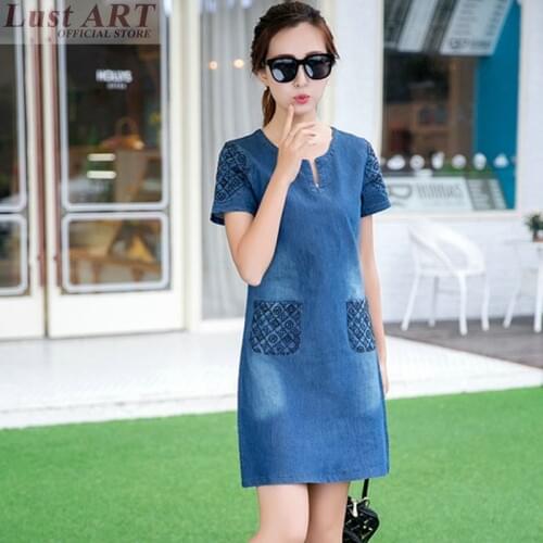 Winter dresses women 2018 trending styles denim jean dresses casual streetwear ladies female winter autumn dress 2018 KK1191