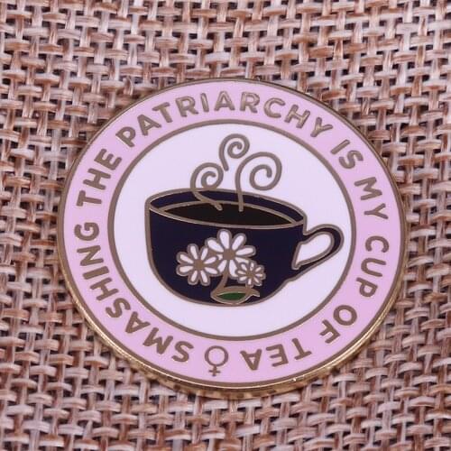 Smashing the patriarchy Lapel Pin feminist women gifts The Future is Female Brooch Enamel pin