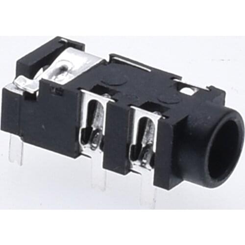 10Pcs PCB Mount 3.5mm 4 Pole DIP Audio Jack Connector high-quality PJ-327 Headphones Jack Socket Five-Leg thermostability