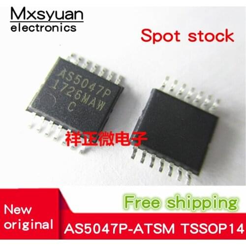 2PCS~10PCS/LOT New original AS5047P AS5047P-ATSM TSSOP14 New original In stock