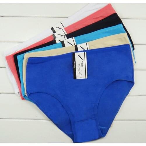 5pcs xxxxl plus size cotton panties women briefs xxl lady panty woman underwear lingerie femme bragas mujer lot colors 2017