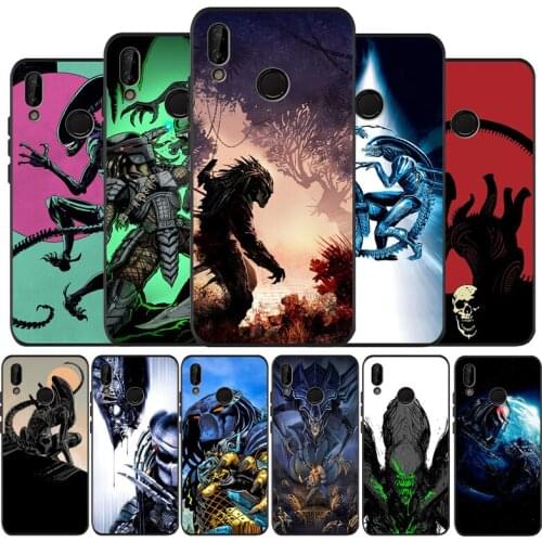 Alien vs Predator Cool black soft Phone Case for huawei P40 P30 P20 P10 Pro lite P9 Lite nova 4E 6SE Psmart 2019 Y6 9 Prime