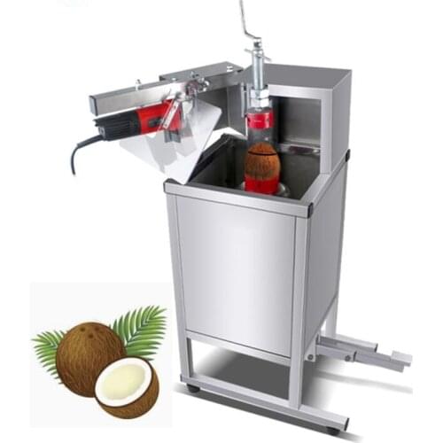 Automatic coconut capping machine commercial coconut husk tapping cutting machine coconut opener coconut top cutting machine