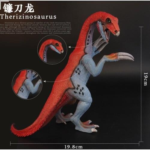 Prehistoric Jurassic Dinosaurs World Therizinosaurus Big Size Animals Model Action Figures PVC High Quality Toy For Kids Gift