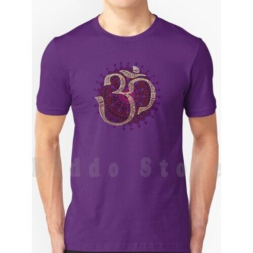 Om T Shirt Diy Big Size 100% Cotton Om Aum Spiritual Spirituality Divinity God Mandala Annelie Solis