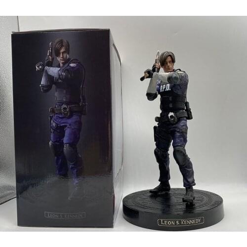 Game Character Leon Scott Kennedy Action Figure Collectable Model Toy 12inch