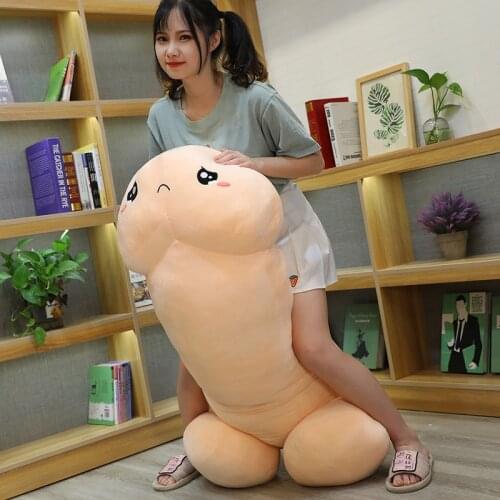 30-90CM Cute Long Penis Plush Toys Pillow Sexy Soft Toys Stuffed Funny Cushion Simulation Lovely Doll kawaii Gift for Girlfriend