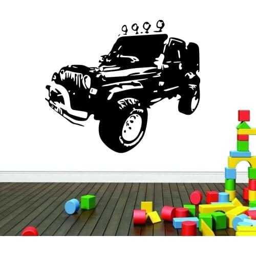 JEEPS WRANGLER Rubicon Sahara Wall Art Sticker Decal 2 Sizes can choose