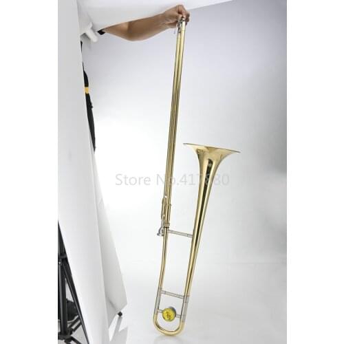 MARGEWATE MGT-220 Bb Tune Tenor Trombone New High Quality Brass Gold Lacquer Musical Instrument Horn With Case Mouthpiece