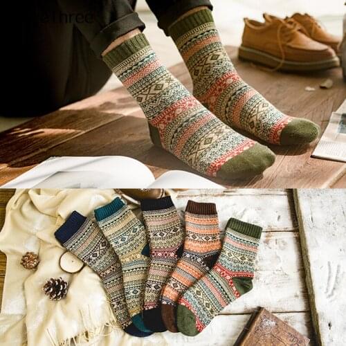 MOONBIFFY Mens Wool Socks